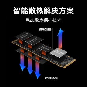 三星(SAMSUNG)990 PRO系列 MZ-V9P2T0BW 2TB SSD固态硬盘 M.2接口（NVMe协议PCIe 4.0x4）