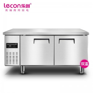 乐创 (lecon) LC-J-GST18 商用保鲜冷藏工作台 奶茶店设备全套卧式冰柜厨房平冷操作台冰箱1.80.8工程款双温